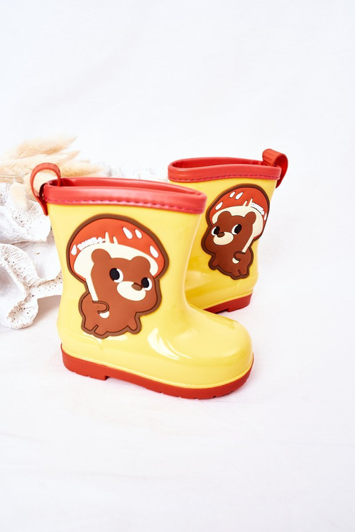 Dziecięce Kalosze Z Misiem Żółte