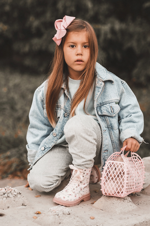 Ocieplane Botki Dziecięce Na Suwak Różowe Dolida