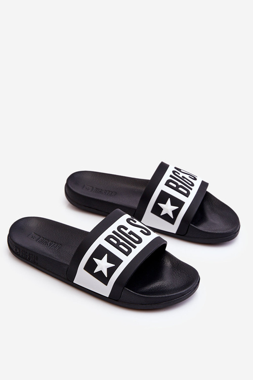 Damskie Klasyczne Klapki Big Star LL274739 Czarne