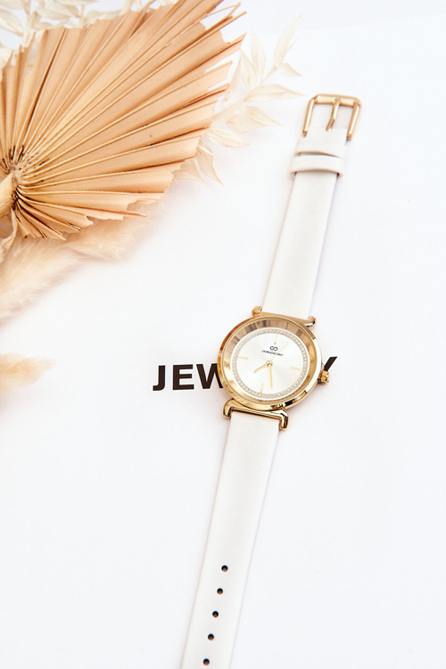 Klasyczny Damski Zegarek Skórzany Giorgio&Dario Biały