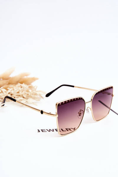 Duże Okulary Przeciwsłoneczne Prius V303 Gradient Czarno-Różowy