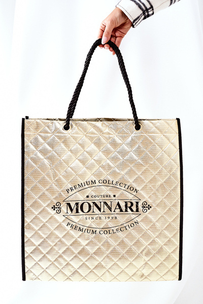 Damska Duża Torba Shopper Monnari NBAG0030-023 Złota