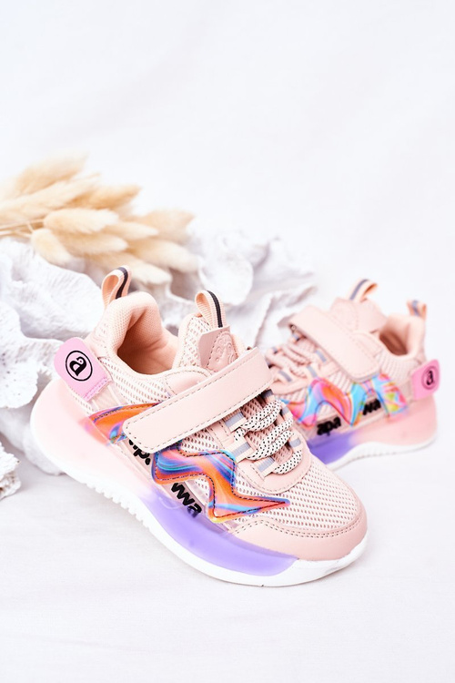 Dziecięce Sportowe Buty Sneakersy Różowe Jump Jump