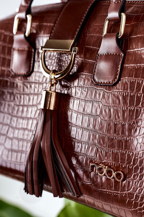 Torebka Kuferek Do Ręki NOBO L1440 Brązowa