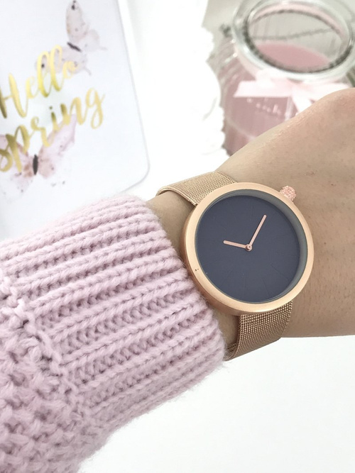 Damski Zegarek Michael John Auri Różowe Złoto