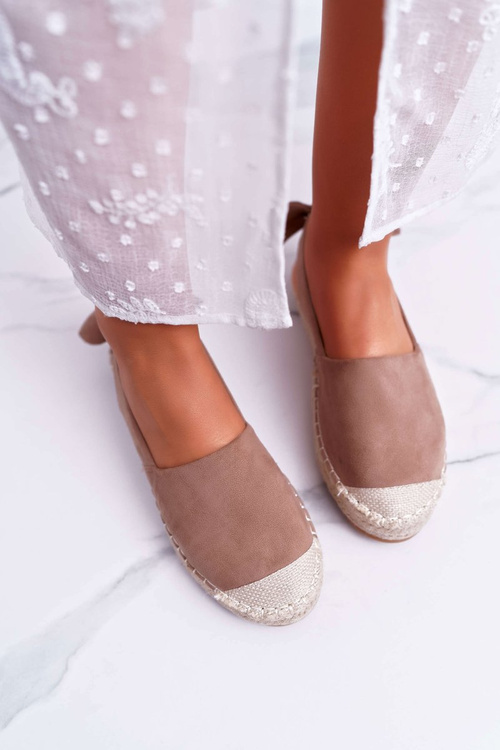 Espadryle Damskie Tenisówki Khaki Moriente