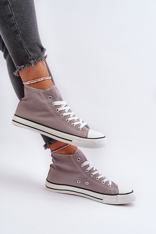 Trampki Damskie Szare Socerio