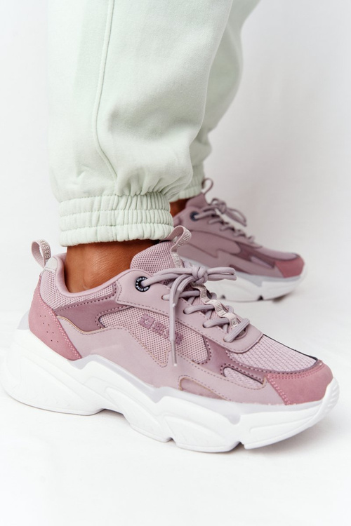 Damskie Sportowe Buty Memory Foam Big Star HH274258 Fioletowe