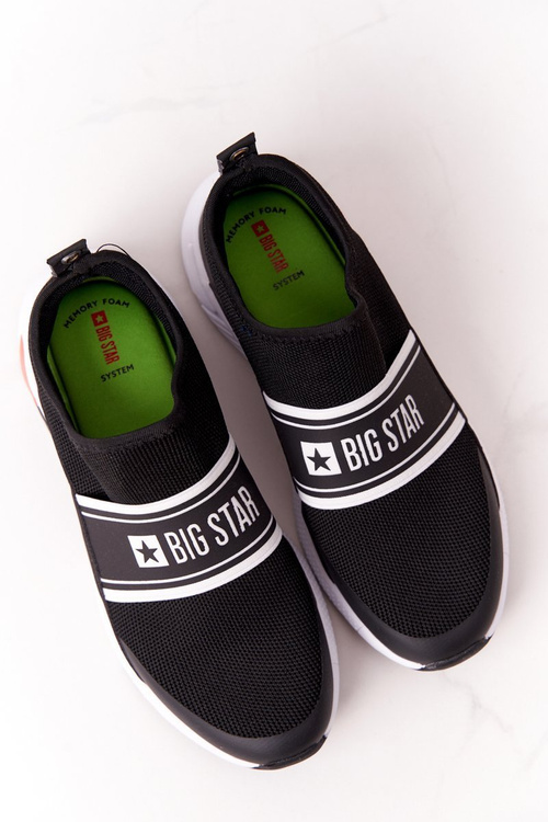 Sportowe Buty Slip-On Memory Foam Big Star HH274536 Czarne