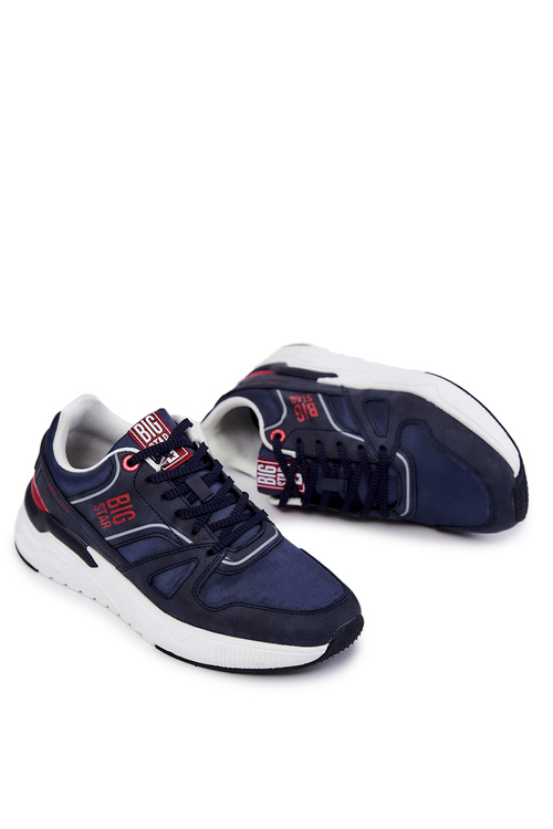 Męskie Sneakersy Big Star JJ174277 Granatowe