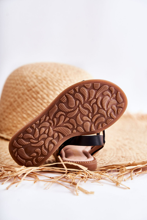 Dziecięce Sandały Na Rzepy Czarne Layra