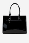 Lakierowana Torebka Z Tłoczonym Wzorem NOBO BAG6150-M20 Czarna