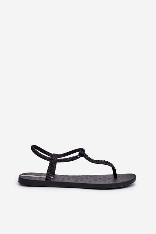 Sandały Japonki Z Brokatem Damskie 26914 Ipanema Class Brilha Fem Czarne