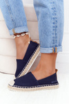 Espadryle Na Plecionej Podeszwie Big Star HH274500 Granatowe