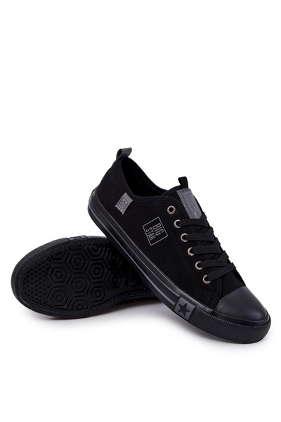 Męskie Niskie Trampki Big Star JJ174139 Czarne