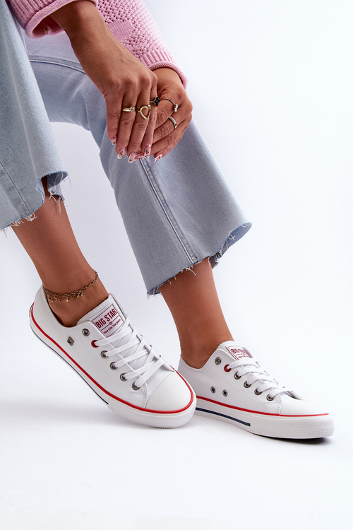 Trampki Damskie Big Star NN274656 HI-POLY SYSTEM Białe