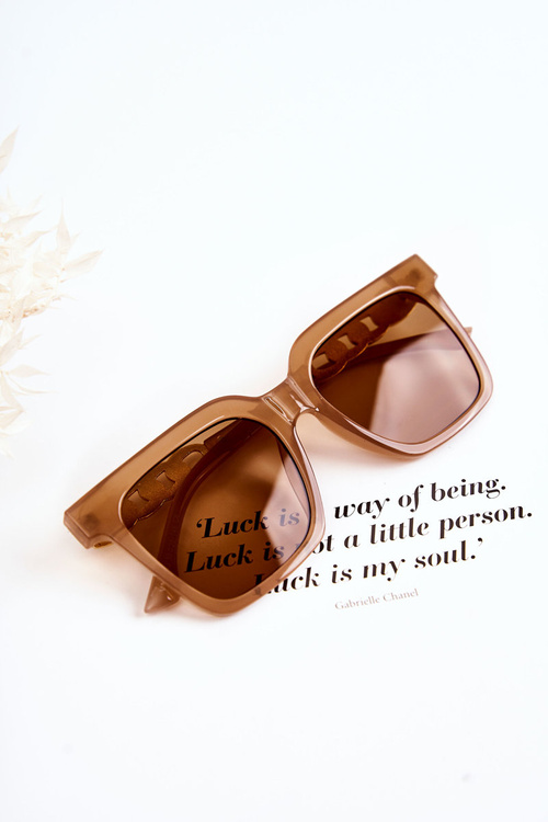 Modne Okulary Przeciwsłoneczne V120043 Nude