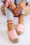 Espadryle Na Plecionej Podeszwie Big Star HH274496 Różowe