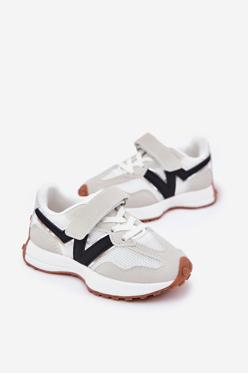 Sneakersy Dziecięce Na Rzep Szare Tezzu