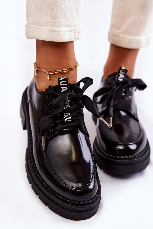 Damskie Lakierowane Półbuty La.Fi 210004B-NL Czarne