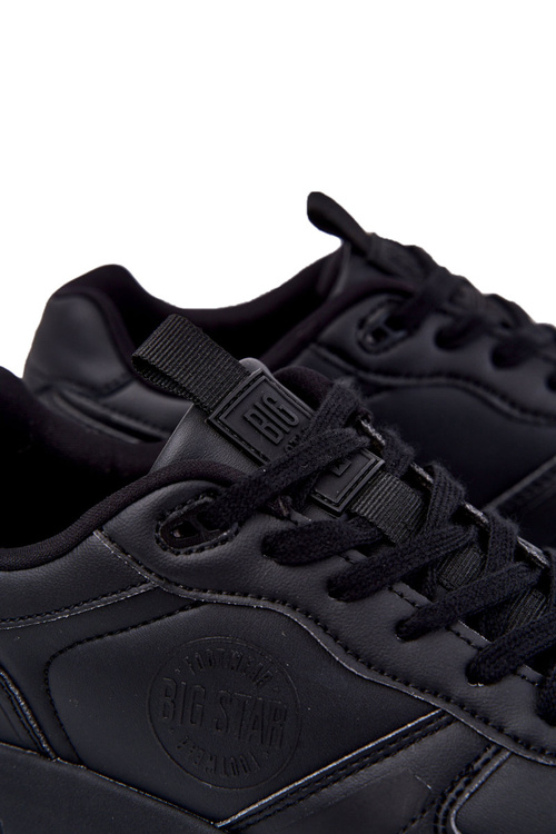 Męskie Klasyczne Buty Sportowe Memory Foam Big Star KK174232 Czarne