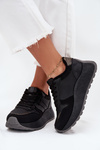 Ocieplane Sneakersy Damskie Na Platformie Big Star SS274007 HI-POLY SYSTEM Czarne