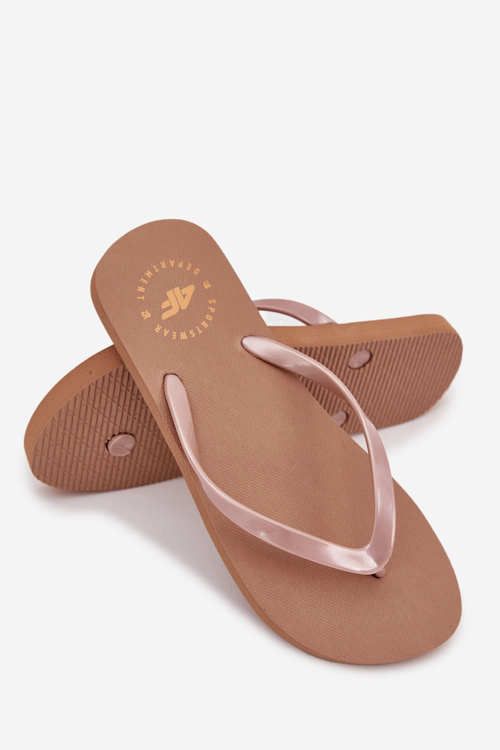 Damskie Japonki Klapki 4FMM00FFLIF018-82S Jasnobrązowe