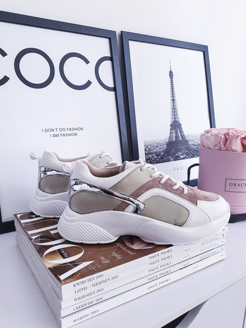 Sportowe Damskie Buty Różowe Mindley