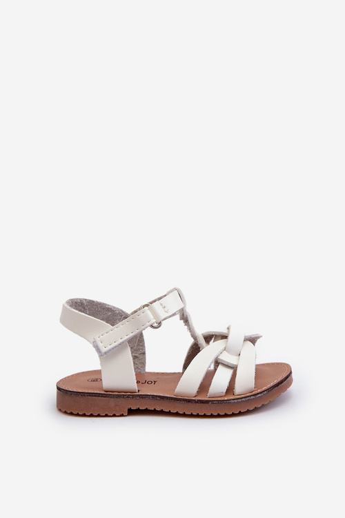 Dziecięce Sandałki Zapinane Na Rzep Białe Marimona