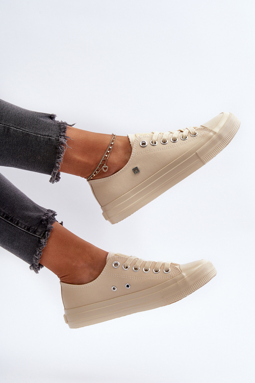 Klasyczne Trampki Damskie Big Star NN274286 Beżowe