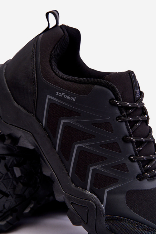 Męskie Buty Sportowe Trekkingowe Softshell Czarne Jack