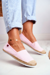 Espadryle Damskie Pleciona Podeszwa Różowe Big Star DD274728
