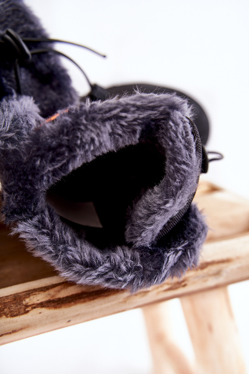 Dziecięce Ocieplane Śniegowce Lee Cooper LCJ-21-44-0524 Czarne