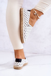 Damskie Espadryle W Groszki Big Star JJ274870 Białe