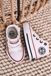 Dziecięce Wysokie Trampki Z Suwakiem BIG STAR HH374083 Białe