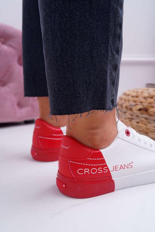 Trampki Damskie Cross Jeans Białe EE2R4016C