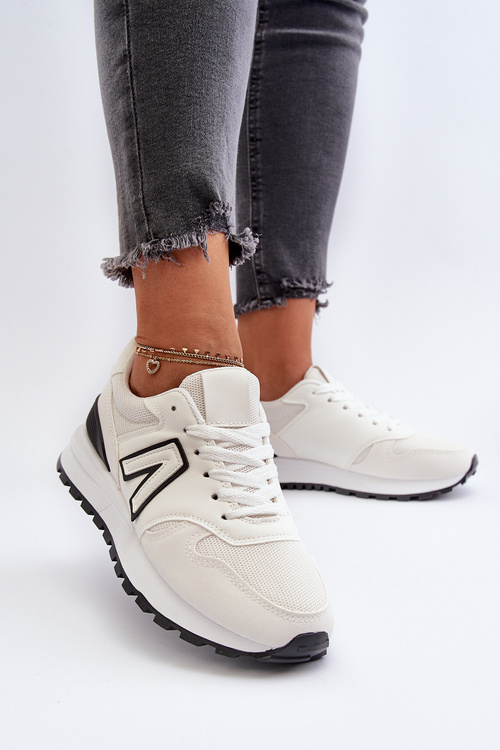 Damskie Sneakersy Buty Sportowe Białe Daisee