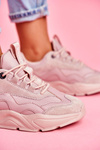 Damskie Sportowe Obuwie Sneakersy Big Star Różowe FF274960