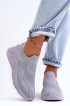 Damskie Wsuwane Buty Sportowe Szare Claris