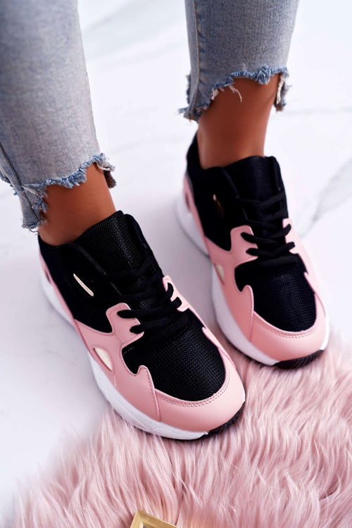 Sportowe Damskie Buty Różowe Szantal