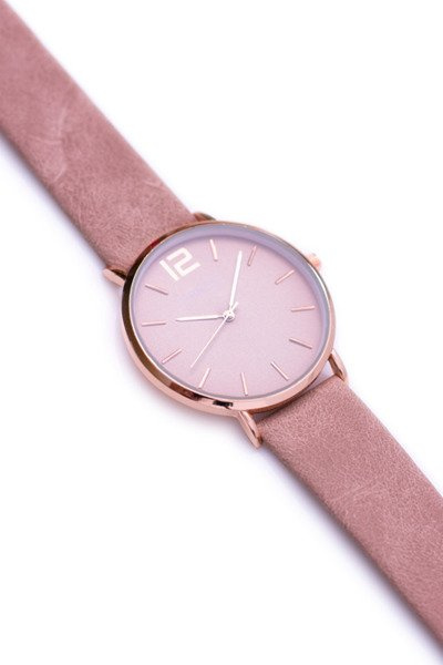 Damski Zegarek Ernest Claire Brązowy Złota Koperta