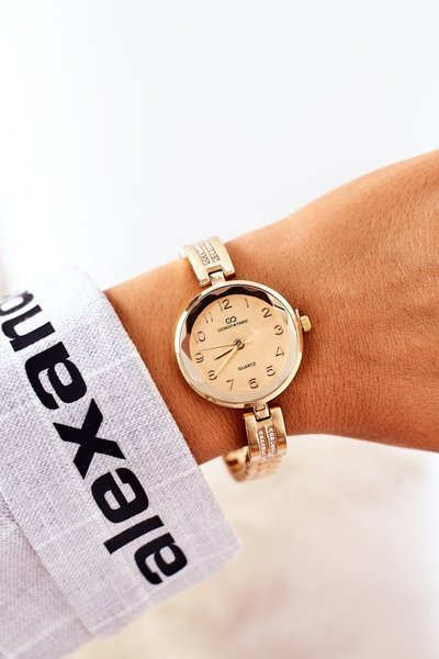 Zegarek Na Bransolecie Z Cyrkoniami Giorgio & Dario Złoty