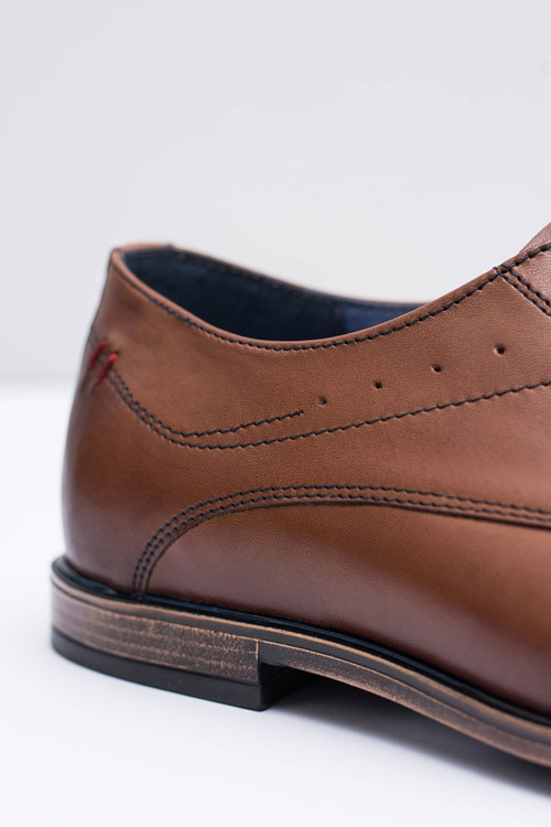 Nikopol Brązowe Skórzane Męskie Półbuty James