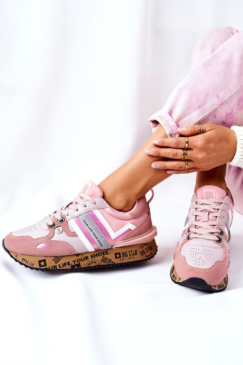 Damskie Sportowe Buty Big Star II274298 Różowe