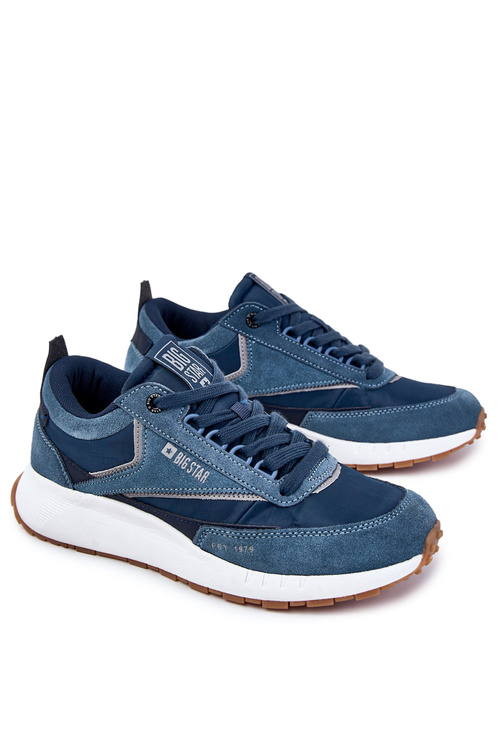 Męskie Sportowe Buty Big Star KK174022 Granatowe