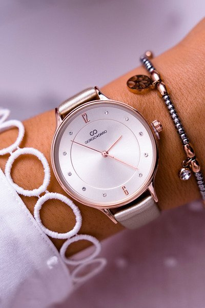 Damski Zegarek Giorgio & Dario Jasno Złoty Yenea