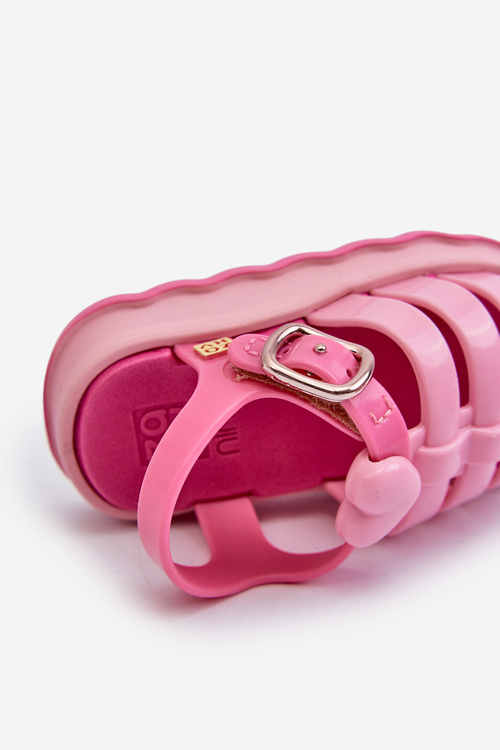 Pachnące Dziecięce Sandałki Na Rzep ZAXY NN385018 Różowe