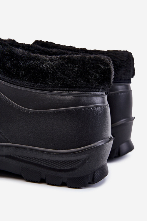 Męskie Ocieplane Piankowe Kalosze Czarne Tanyo