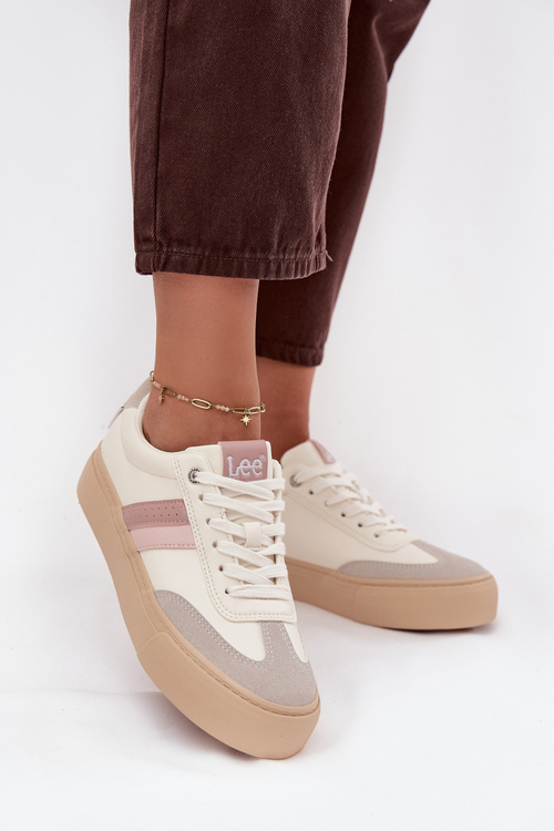 Sneakersy Damskie LEE AILANI WOMEN LOW 50253004.02A Zgaszona Biel