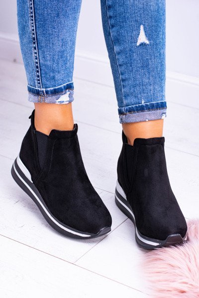 Czarne sportowe botki Popstar